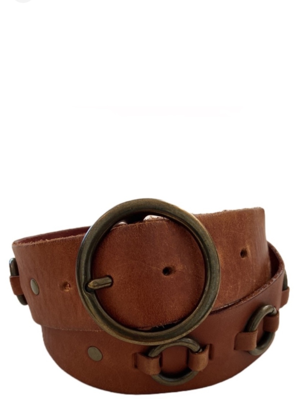Linea Pelle Brass Rings Belt